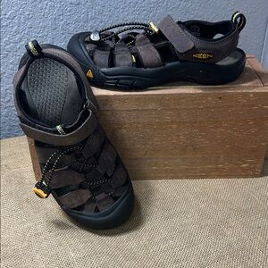 Keen Dark Brown Leather Adventure Sandals